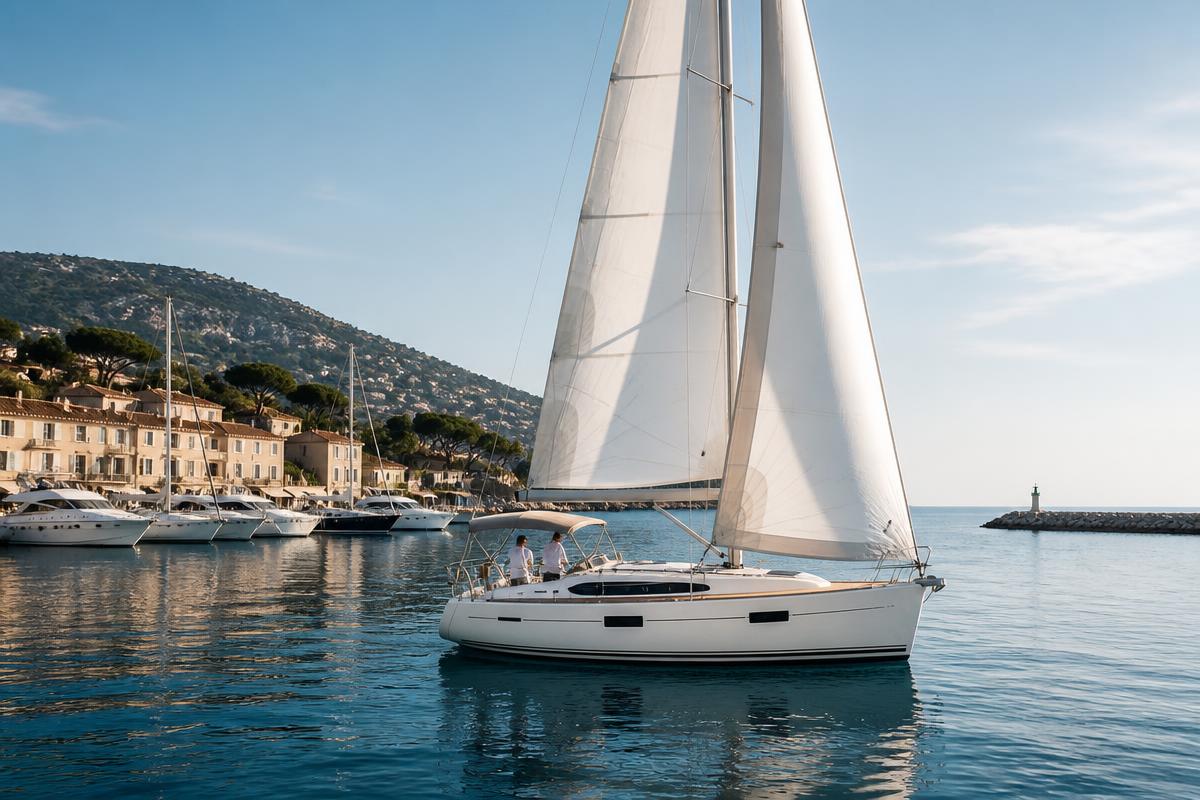 Navegación a vela en el Port d'Aiguadolç
