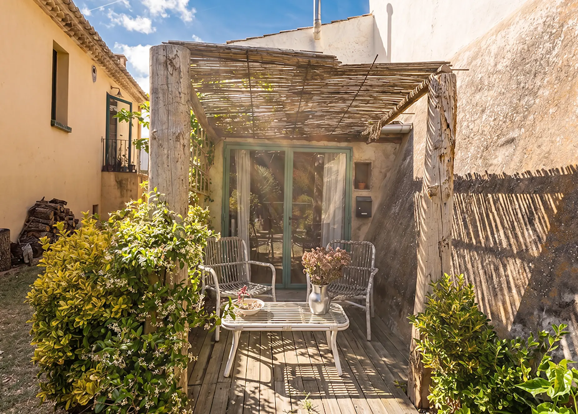 Terraza porche privada de Villa Mulata