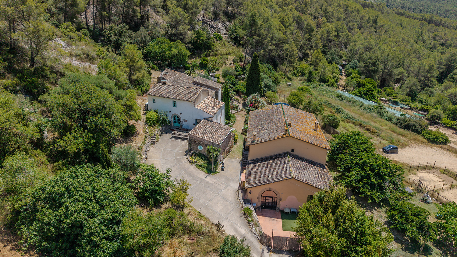 El Massís del Garraf desde el cielo de la finca